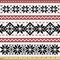 Ambesonne Nordic Fabric by The Yard, Scandinavian Style Norwegian Ornamental Winter Motif Silhouettes Traditional, Decorative Fabric for Upholstery and Home Accents, 10 Yards, White and Black